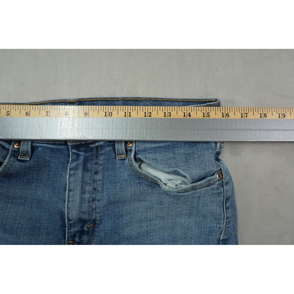Levis 511 Jeans Slim Fit Mens 32x28 Blue Medium Wash Stretch Denim - Picture 4 of 10